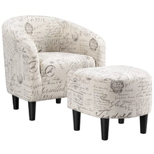 Load image into Gallery viewer, Easyfashion Chair &amp; Ottoman Sets, Letter Printlounge chair  chairs living room
