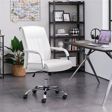 Load image into Gallery viewer, Ergonomic Office Chair Steady 22.5 In Executive Chair, 300 Lbs. Capacity, White Conference Chairs Computer Chairs
