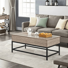 Load image into Gallery viewer, Farmhouse Split Lift Top Coffee Table, Rustic Gray
