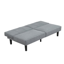 Load image into Gallery viewer, Mainstays Studio Futon, Gray Linen Upholstery couch  home furniture
