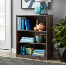 Load image into Gallery viewer, Mainstays 3-Shelf Bookcase with Adjustable Shelves, Espresso bookshelves  bookshelf organizer  libreria infantil
