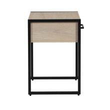 Load image into Gallery viewer, Industrial Bedroom Nightstand, 1 Drawer, Beige Oak  Nightstands for Bedroom Furniture  Bed Side Table  Small Table
