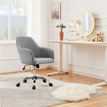 Load image into Gallery viewer, Ergonomic Office Chair Modern Velvet Desk Office Chair for Home Office, Light Gray  Compute Conference Chairs
