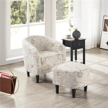 Load image into Gallery viewer, Easyfashion Chair &amp; Ottoman Sets, Letter Printlounge chair  chairs living room
