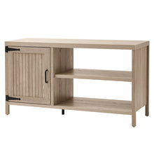 Load image into Gallery viewer, Farmhouse TV Stand for TVs up to 50", Rustic Gray
