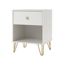 Load image into Gallery viewer, Finley Nightstand, White Side Table for Bedroom Bedroom Furniture
