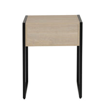 Load image into Gallery viewer, Industrial Bedroom Nightstand, 1 Drawer, Beige Oak  Nightstands for Bedroom Furniture  Bed Side Table  Small Table
