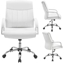 Load image into Gallery viewer, Ergonomic Office Chair Steady 22.5 In Executive Chair, 300 Lbs. Capacity, White Conference Chairs Computer Chairs
