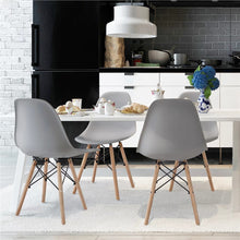 Load image into Gallery viewer, Beech, PP and Metal Dining Chairs, Set of 4,18.50 X 21.50 X 32.00 Inches
