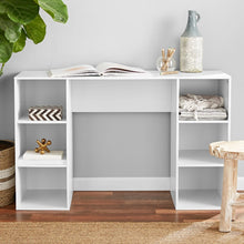 Load image into Gallery viewer, Mainstays 6-Cube Storage Computer Desk, White desks  office table  desk table
