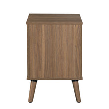 Load image into Gallery viewer, Mainstays Modern 1 Drawer Bedroom Nightstand, Brown Walnut
