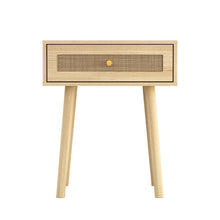 Load image into Gallery viewer, Atlantic Loft &amp; Luv Coda Rattan End Table with Drawer, Natural
