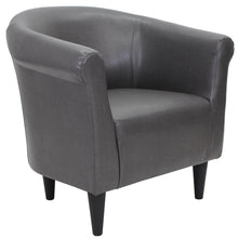Load image into Gallery viewer, Faux Leather Bucket Accent Chair lounge chair  vanity chair  sofa chair  living room furniture
