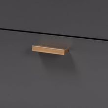 Load image into Gallery viewer, Kelson Modern and Contemporary Dark Grey and Gold Finished Wood 2-Door Sideboard Buffet
