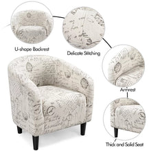 Load image into Gallery viewer, Easyfashion Chair &amp; Ottoman Sets, Letter Printlounge chair  chairs living room
