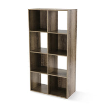 Load image into Gallery viewer, Mainstays 8-Cube Storage Organizer, Rustic Brown bookshelf organizer  bookshelves  storage shelf  book shelf furniture
