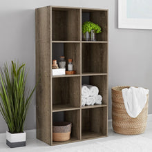 Load image into Gallery viewer, Mainstays 8-Cube Storage Organizer, Rustic Brown bookshelf organizer  bookshelves  storage shelf  book shelf furniture
