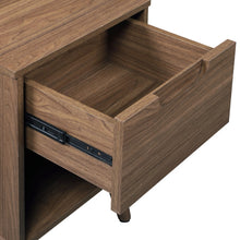 Load image into Gallery viewer, Mainstays Modern 1 Drawer Bedroom Nightstand, Brown Walnut
