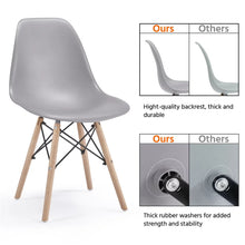 Load image into Gallery viewer, Beech, PP and Metal Dining Chairs, Set of 4,18.50 X 21.50 X 32.00 Inches
