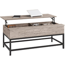 Load image into Gallery viewer, Farmhouse Split Lift Top Coffee Table, Rustic Gray
